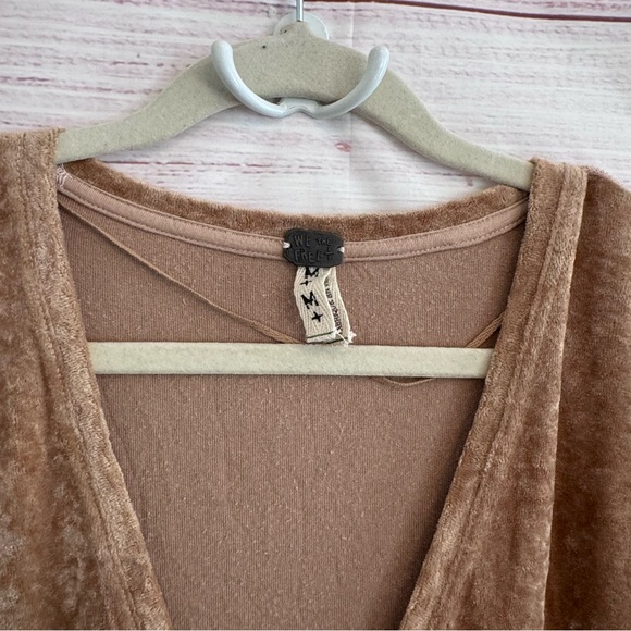 NWT Free People Crushed Velvet High Low Tunic Tee Dress. - Picture 4 of 6